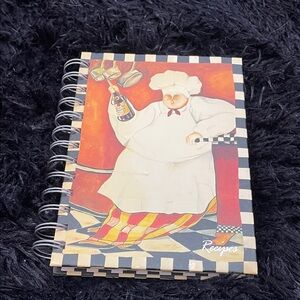 Chef-Themed Recipe Notebook with Spiral Binding circa 2002!!!